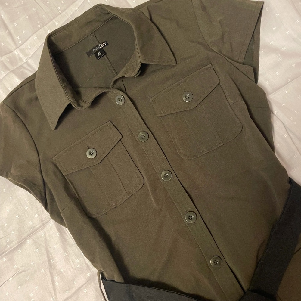 Green Cargo Dress